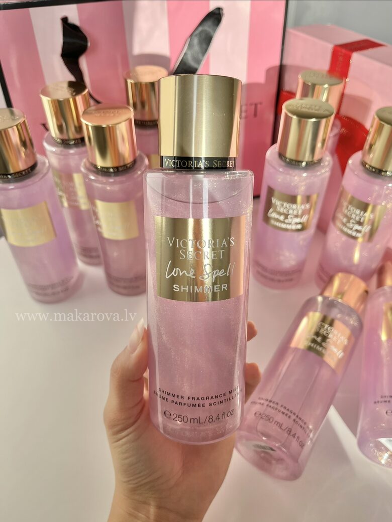 Shimmer Love spell parfimēts ķermeņa sprejs ar spīdumiem (Victoria’s Secret)