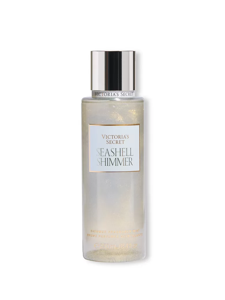 Victoria’s Secret Seashell shimmer parfimēts ķermeņa sprejs ar spīdumiem