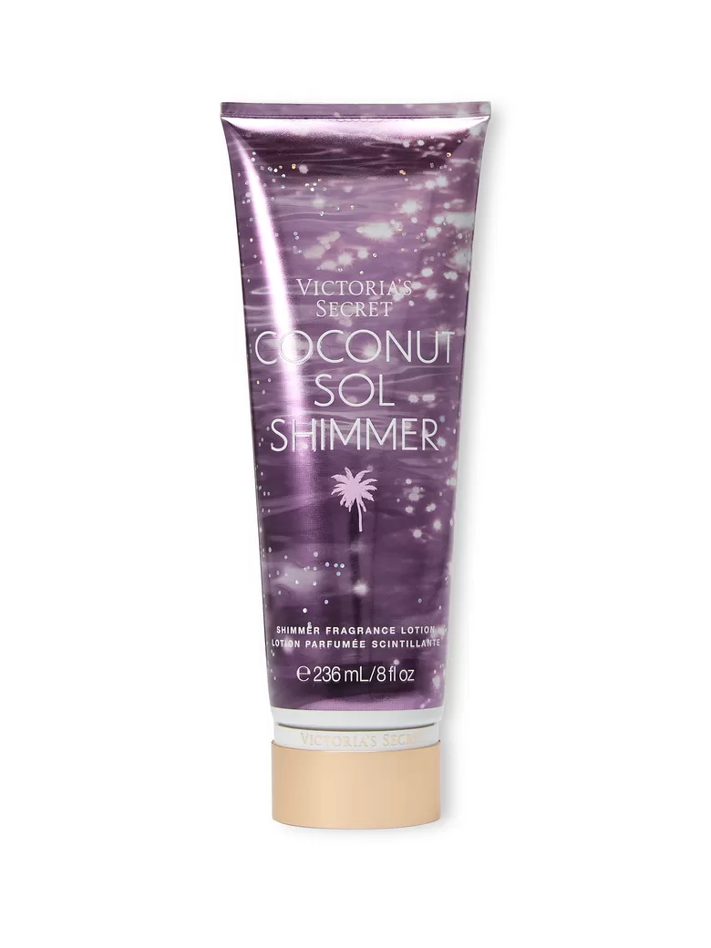 Victoria’s Secret Coconut Sol Shimmer parfimēts ķermeņa losjons ar spīdumiem 236 ml