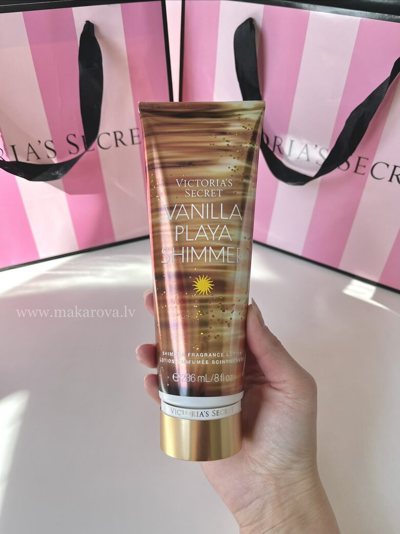 Victoria’s Secret Vanilla playa shimmer parfimēts ķermeņa losjons ar spīdumiem 236 ml