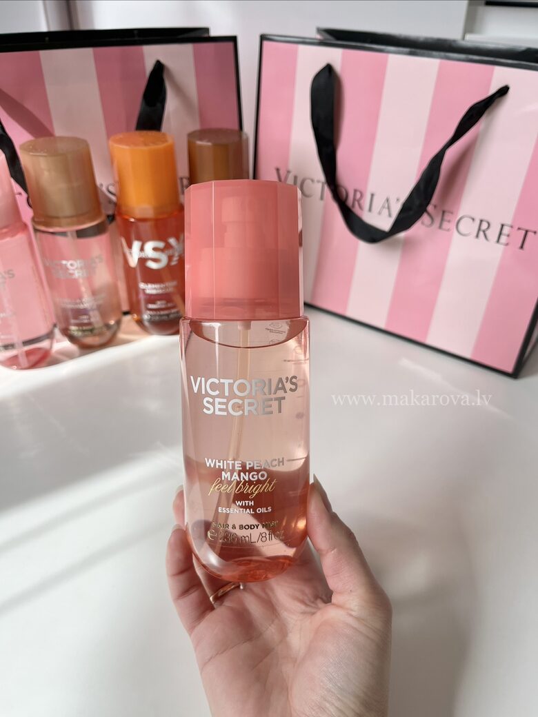 White peach mango parfimēts ķermeņa sprejs (Victoria’s Secret)