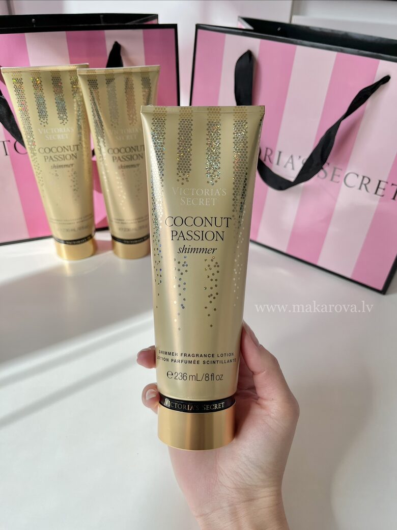Victoria’s Secret Shimmer Coconut passion parfimēts ķermeņa losjons ar spīdumiem 236 ml