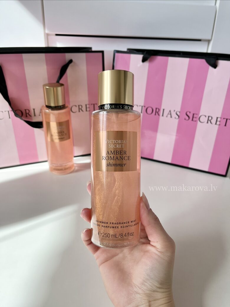 Shimmer Amber romance parfimēts ķermeņa sprejs ar spīdumiem (Victoria’s Secret)
