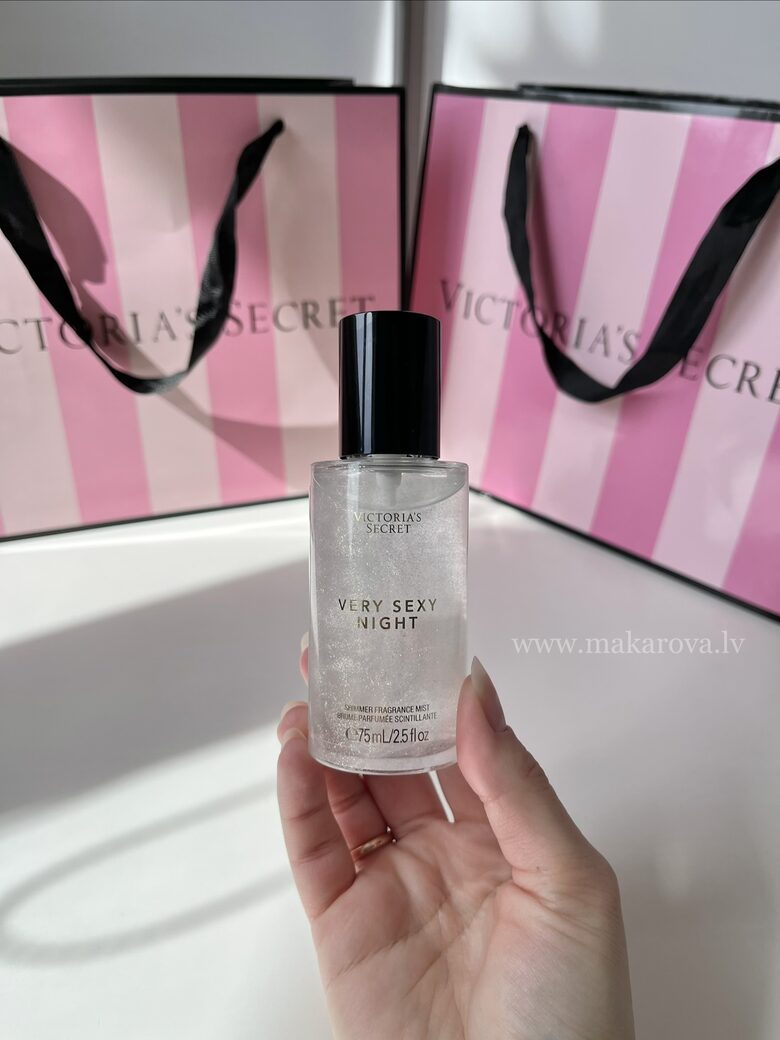 Victoria’s Secret Very sexy Night Shimmer mini parfimēts ķermeņa sprejs ar spīdumiem