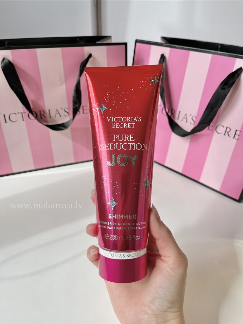 Victoria’s Secret Joy Pure seduction Shimmer parfimēts ķermeņa losjons ar spīdumiem 236 ml