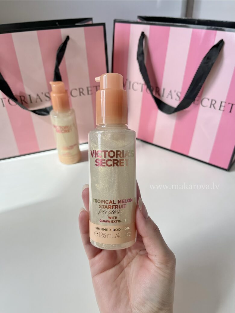 Victoria’s Secret Tropical Melon Starfruit parfimēta ķermeņa eļļa ar spīdumiem 128 ml