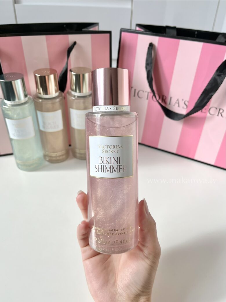 Victoria’s Secret Bikini shimmer parfimēts ķermeņa sprejs ar spīdumiem