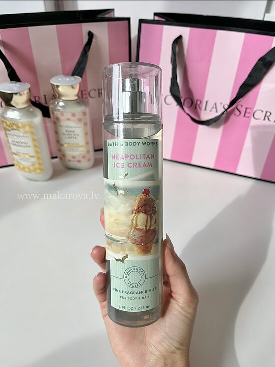 Bath & Body Works Neapolitan ice cream parfimēts ķermeņa sprejs 236 ml 