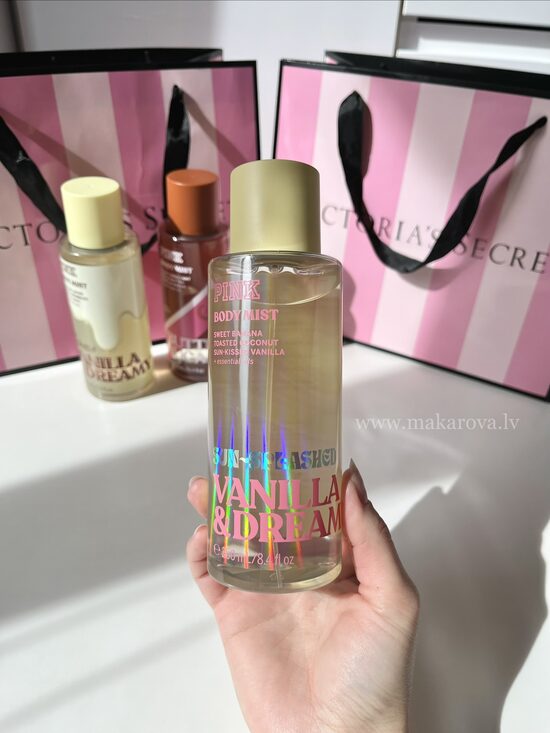 PINK Sun Splashed Vanilla & dreamy parfimēts ķermeņa sprejs