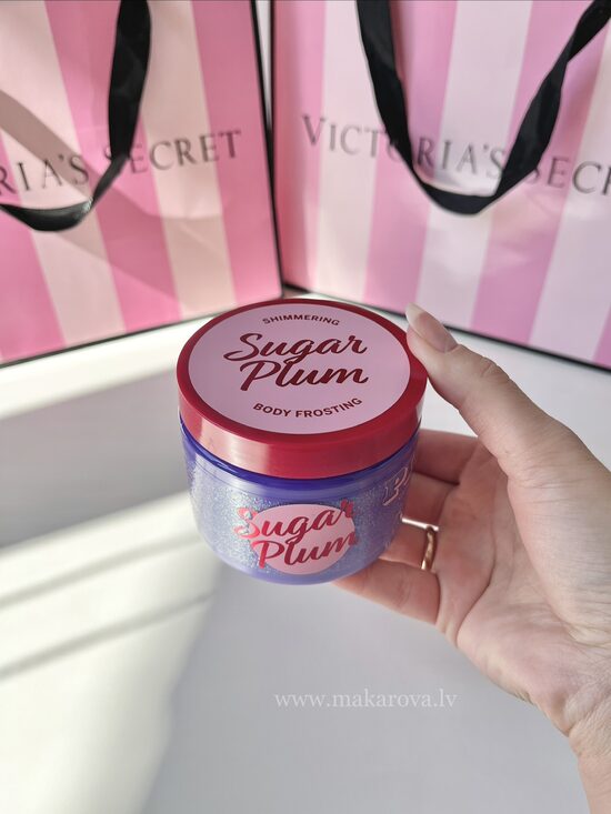 PINK Sugar plum parfimēts ķermeņa sviests ar spīdumiem 170 gr