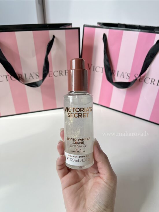 Victoria’s Secret Spiced vanilla creme ķermeņa eļļa ar spīdumiem 128 ml