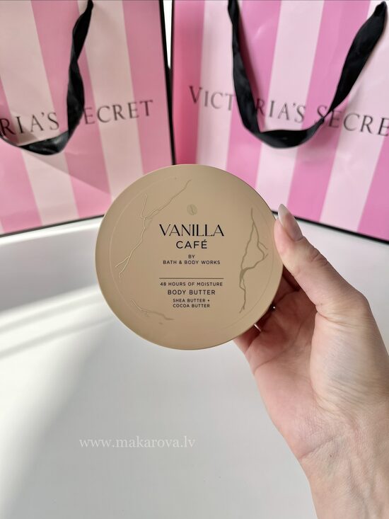 Bath & Body Works Vanilla Café parfimēts ķermeņa sviests 185 gr