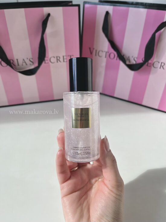 Victoria’s Secret Bombshell Shimmer parfimēts ķermeņa sprejs ar spīdumiem