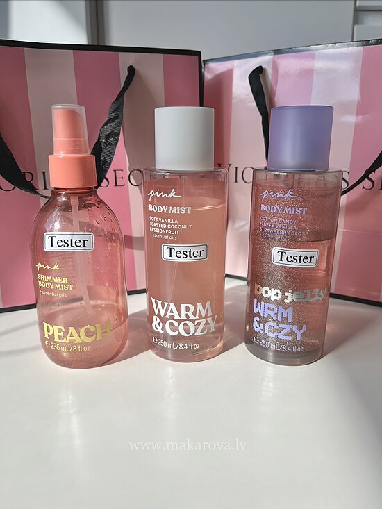 PINK Warm&cozy + PopJelly Warm&cozy + Shimmer Peach (Testera iepakojumi)
