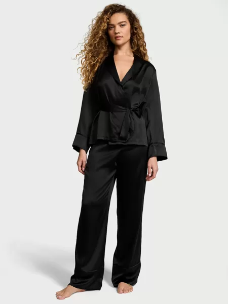 Victoria’s secret satīna pidžama Black